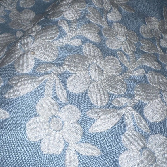 Vtg 50s EMMA DOMB Party Swing Dress Embroidered Fit Flare Tulle lined Xs - Picture 14 of 16